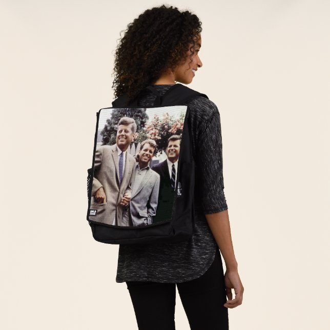 Kennedy Brothers, President John, Robert & Ted Backpack (Worn)