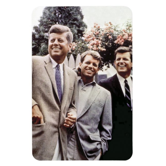Kennedy Brothers, President John, Robert & Ted Magnet (Vertical)