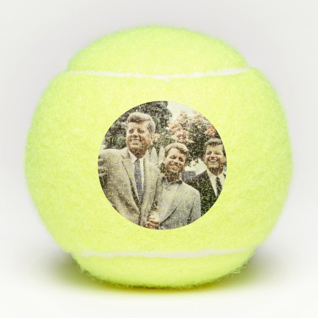 Kennedy Brothers, President John, Robert & Ted Tennis Balls (Front)
