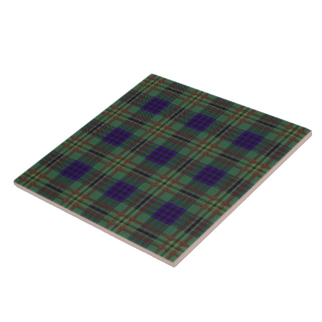 Kennedy clan Plaid Scottish tartan Tile (Side)