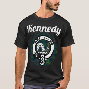 Kennedy Clan Scottish Name Coat Of Arms Tartan  T-Shirt