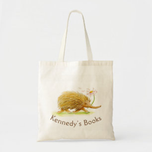 Kennedy Echidna whimsy art name library bag