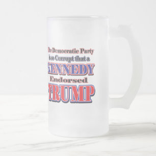 Kennedy endorses TRUMP Frosted Glass Beer Mug