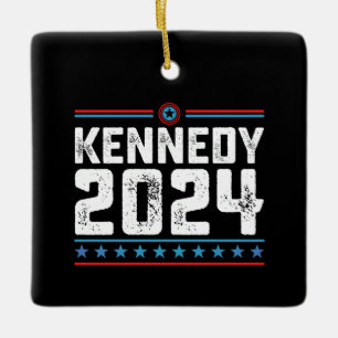 Kennedy for President 2024 Ceramic Ornament