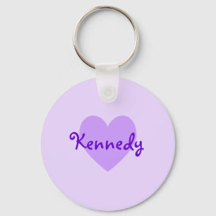 Kennedy in Purple Key Ring