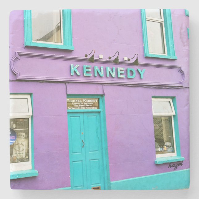 Kennedy, Kennedy's Dingle, Dingle Pubs, Irish Pubs Stone Coaster (Front)
