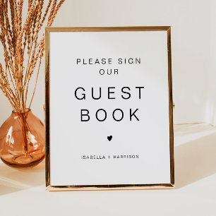 KENNEDY Minimalist Sign Our Guestbook Wedding