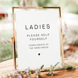 KENNEDY Modern Ladies Bathroom Toiletry  Poster