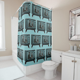 Kennedy Nixon 1960 TV Debate Shower Curtain
