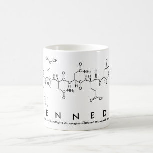 Kennedy peptide name mug