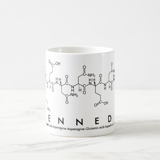 Kennedy peptide name mug (Center)