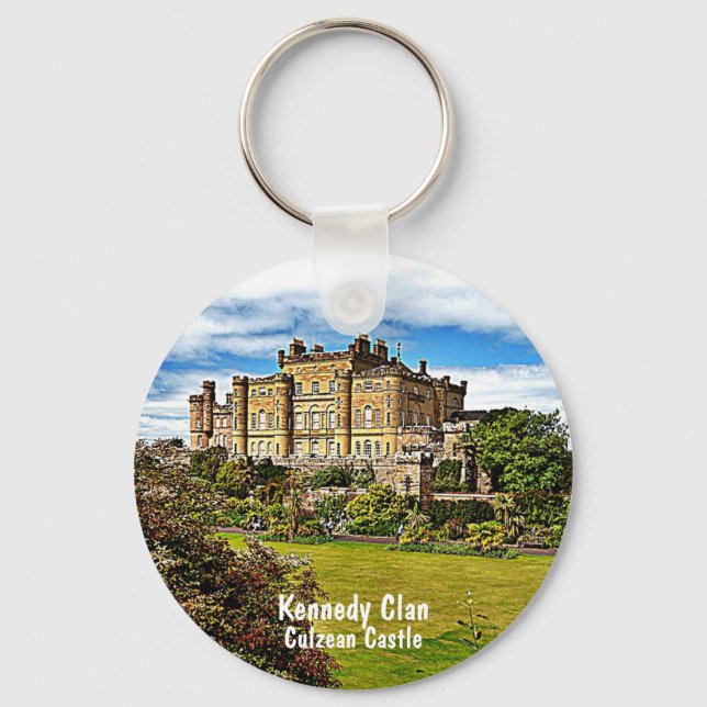 Kennedy Scottish Clan's Culzean Castle Keychain (Front)
