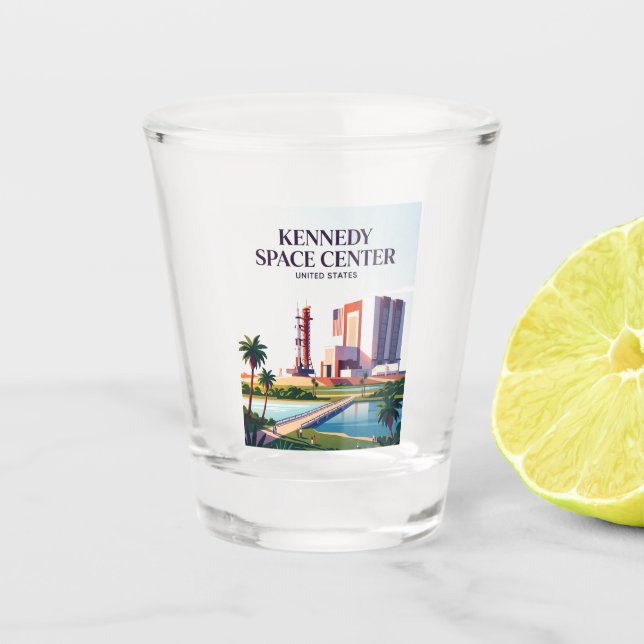 Kennedy Space Centre Florida Shot Glass (Front)