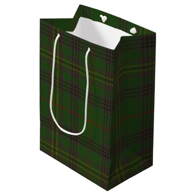 Kennedy Tartan Medium Gift Bag (Front Angled)