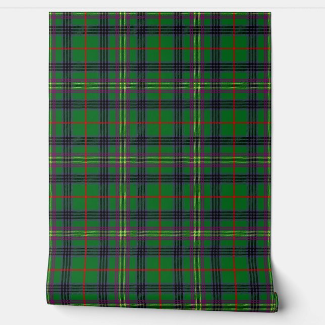 Kennedy Tartan Plaid Scottish Clan Wallpaper (Unrolling)