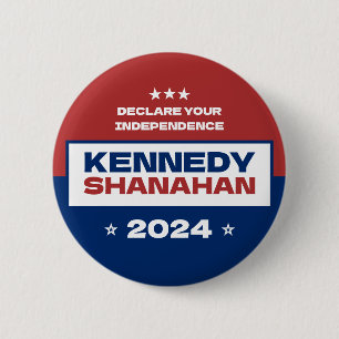 Kennedy x Shanahan 2024 Election 6 Cm Round Badge