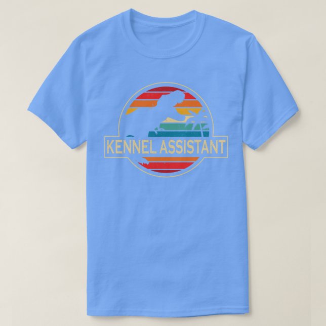 Kennel Assistant Dinosaur T-Shirt (Design Front)