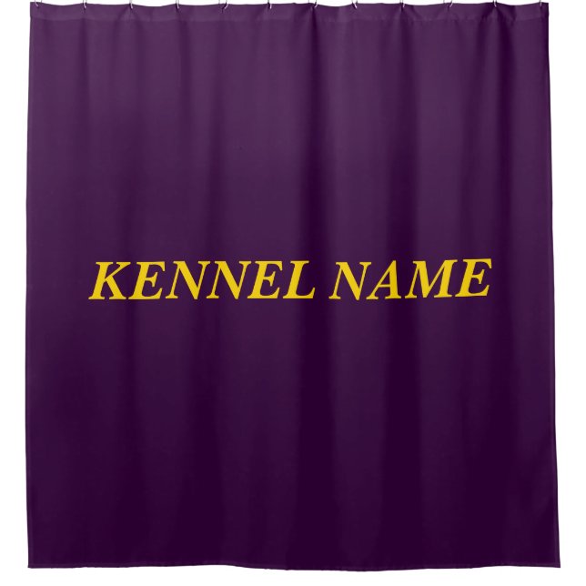 KENNEL NAME SHOWER CURTAIN (Front)