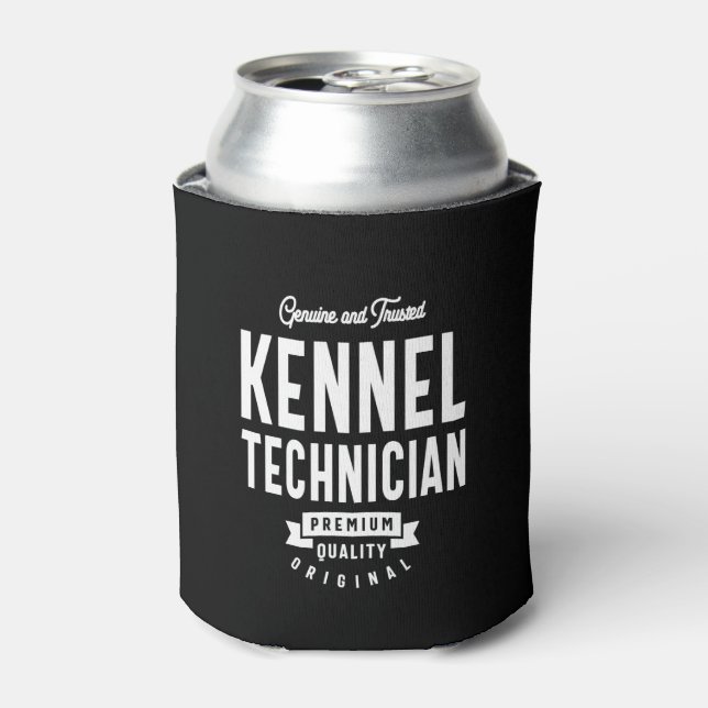 Kennel Technician Job Title Gift Can Cooler (Can Front)