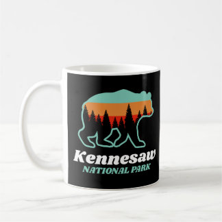 Kennesaw National Park Georgia Bear Retro Gift  Coffee Mug