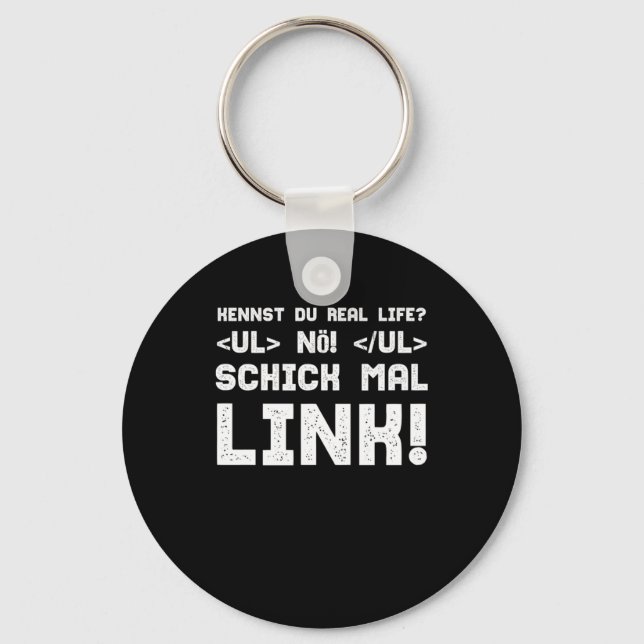 Kennst Du Real Life Nerd Computer Video Player Gif Key Ring (Front)
