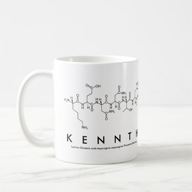 Kennth peptide name mug (Left)
