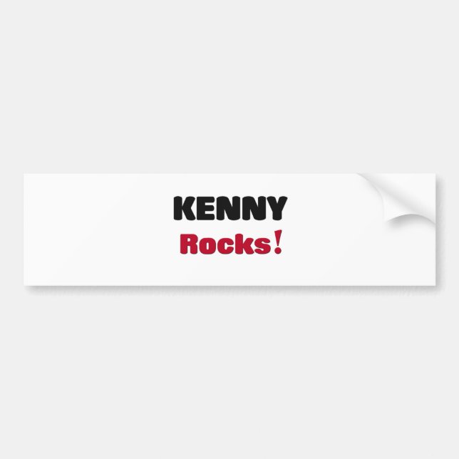 Kenny Rocks Bumper Sticker (Front)