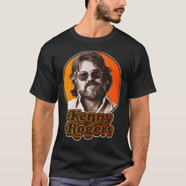 Kenny Rogers Classic Country Music Legend T-Shirt (Front)