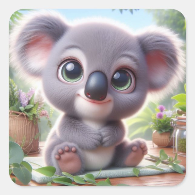 'Kenny" Square Sticker (Front)