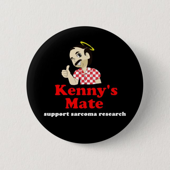 Kenny's Mate Sarcoma Research Support Badge (Front)
