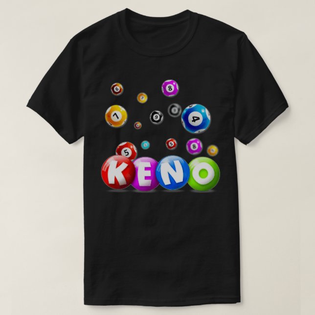 Keno Casino Gamble Game  T-Shirt (Design Front)