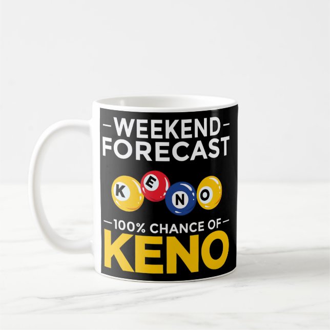 Keno Game Player Slot Machine Numbers Casino  Coffee Mug (Left)