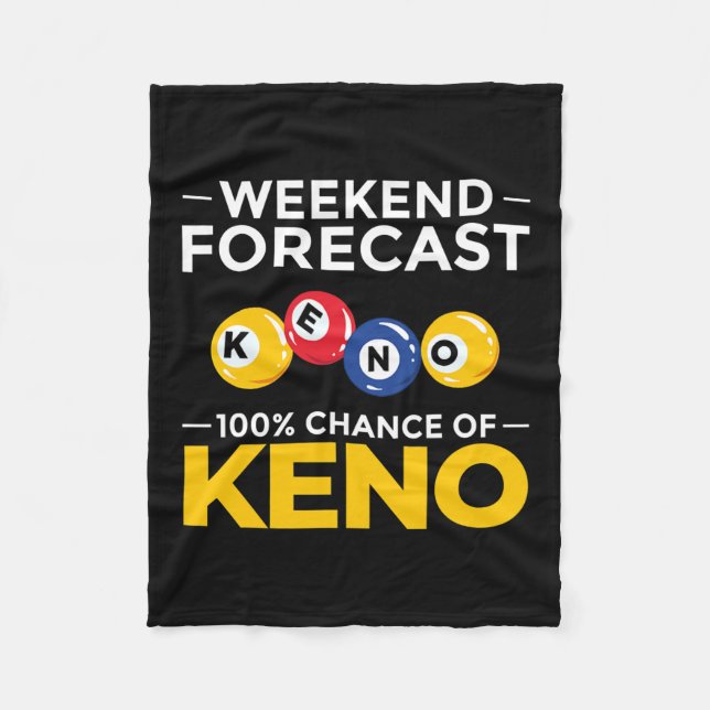 Keno Game Player Slot Machine Numbers Casino  Fleece Blanket (Front)