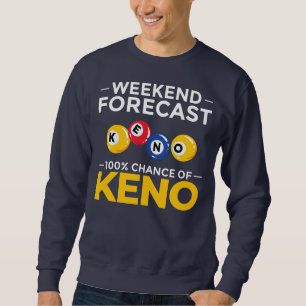 Keno Game Player Slot Machine Numbers Casino  Sweatshirt