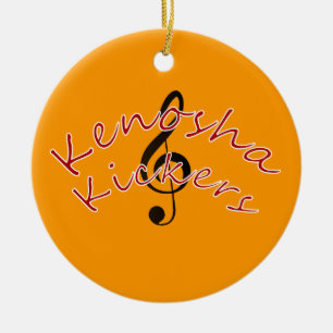 Kenosha Kickers Ceramic Tree Decoration