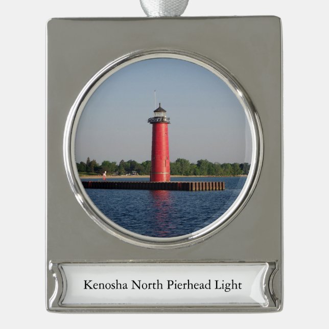 Kenosha North Pierhead banner ornament (Front)