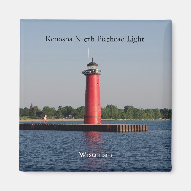 Kenosha North Pierhead Light magnet (Front)