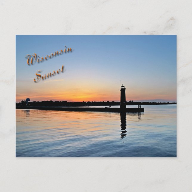 Kenosha Sunset Postcard (Front)