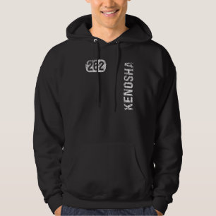 Kenosha Wisconsin 262 Area Code Vintage Retro   Hoodie