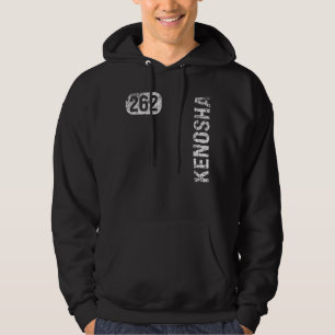 Kenosha Wisconsin 262 Area Code Vintage Retro Hoodie