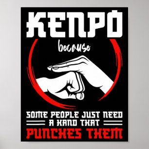 Kenpo Fighter Weapon Kenpo Instructor Karate Marti Poster
