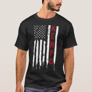 Kenpo Karate American Flag For Women Men  T-Shirt