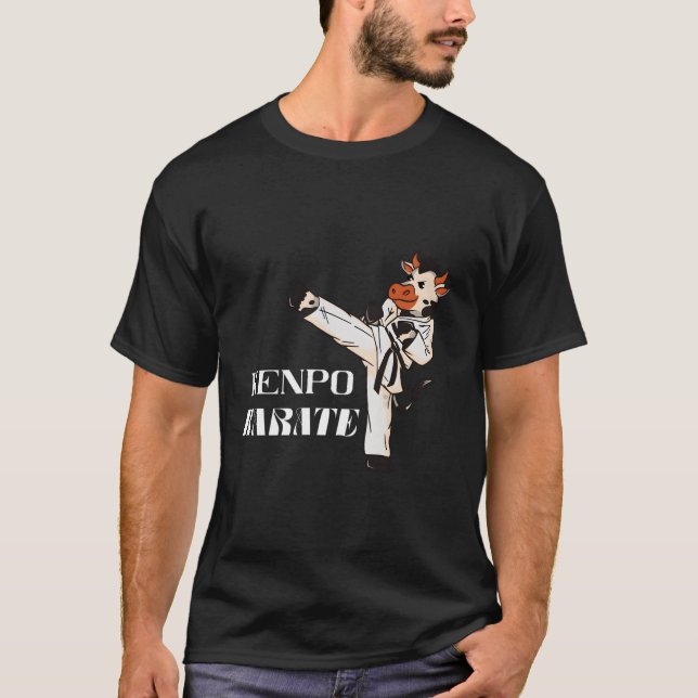 Kenpo Karate Cow Mial Kempo Karate Japanese Fighti T-Shirt (Front)