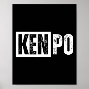 Kenpo Karate Distressed  Poster