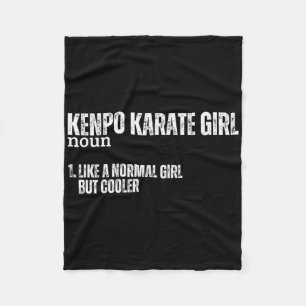 Kenpo Karate Girl Definition Funny Women American Fleece Blanket