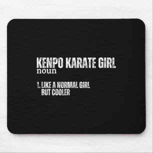 Kenpo Karate Girl Definition Funny Women American Mouse Mat