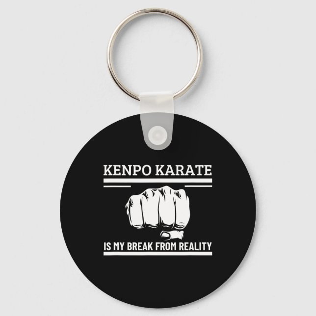 Kenpo Karate Is My Break From Reality Funny Americ Key Ring (Front)