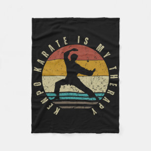 Kenpo Karate Is My Therapy Funny American Kenpo 1 Fleece Blanket