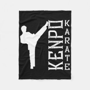 Kenpo Karate Japan Defence Fighter Coach Martial A Fleece Blanket