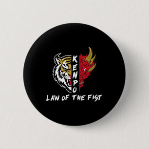 Kenpo Karate Law Of The Fist Funny Saying Martial  6 Cm Round Badge